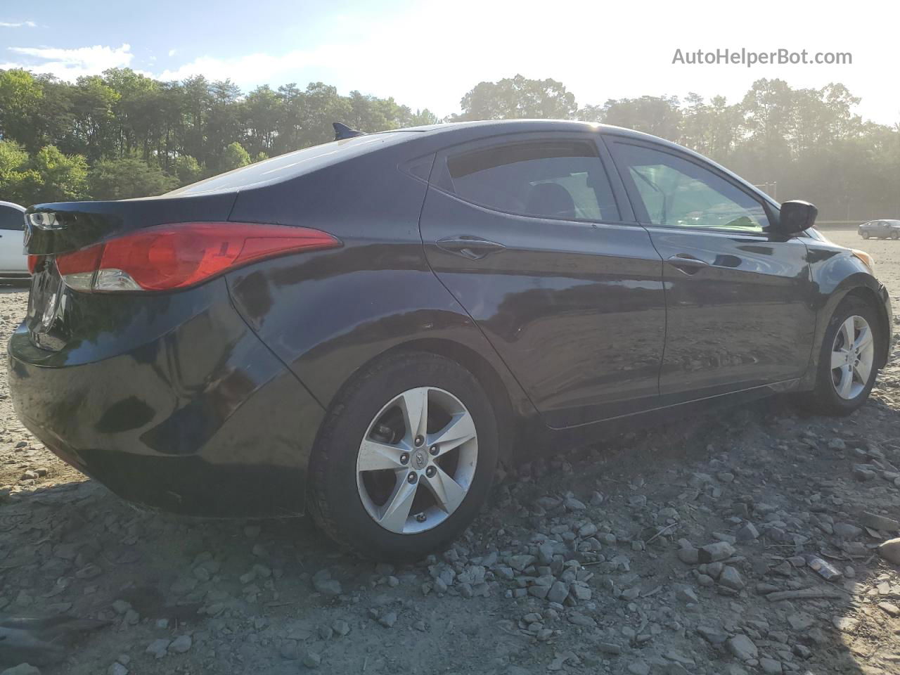 2011 Hyundai Elantra Gls Black vin: 5NPDH4AE8BH002273