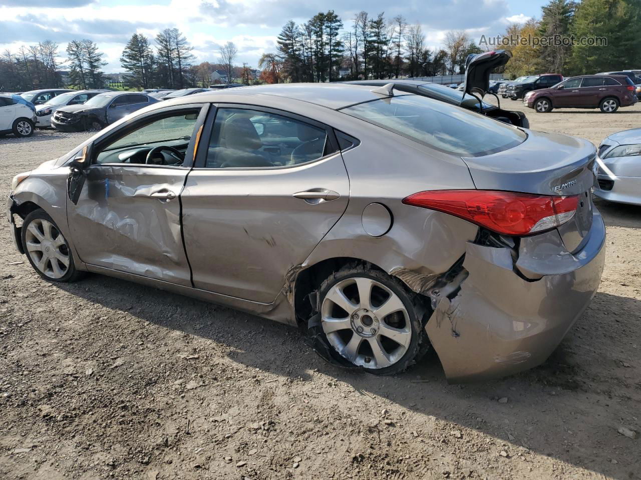 2011 Hyundai Elantra Gls Tan vin: 5NPDH4AE8BH012852