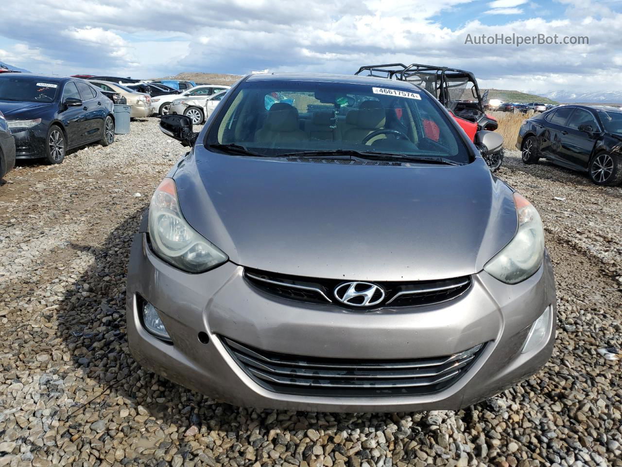 2011 Hyundai Elantra Gls Серый vin: 5NPDH4AE8BH017663