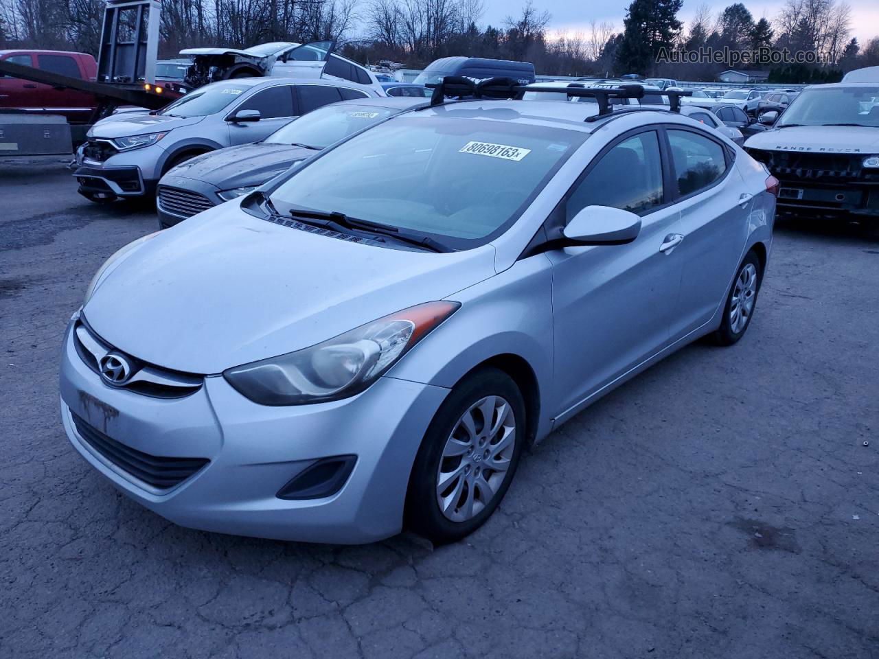 2011 Hyundai Elantra Gls Silver vin: 5NPDH4AE8BH019252