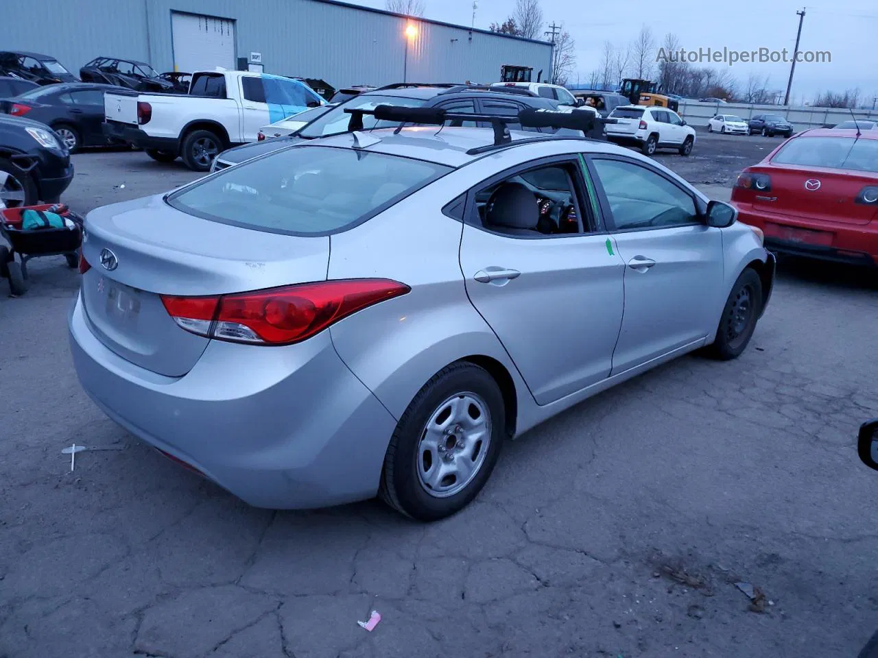 2011 Hyundai Elantra Gls Silver vin: 5NPDH4AE8BH019252