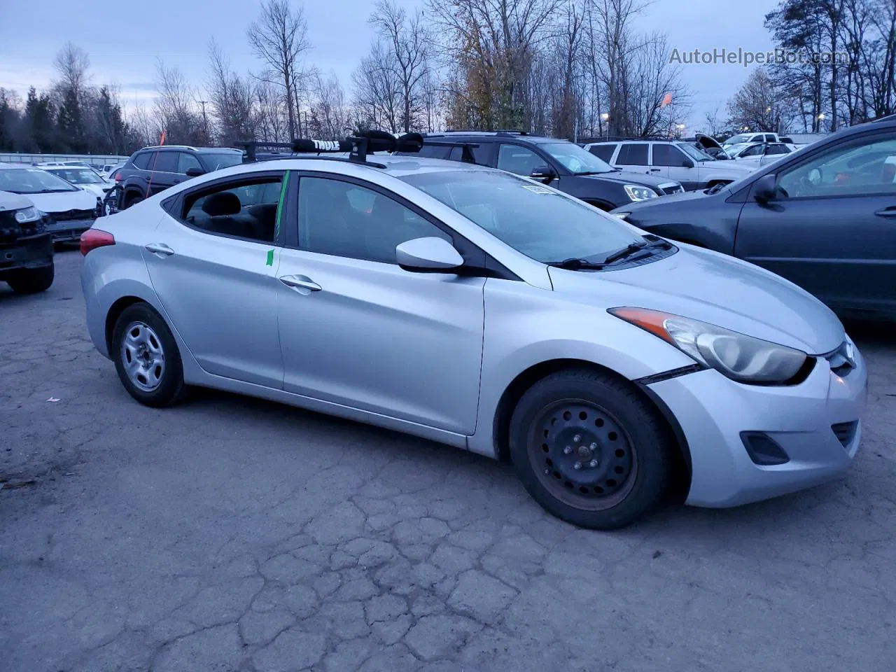 2011 Hyundai Elantra Gls Silver vin: 5NPDH4AE8BH019252