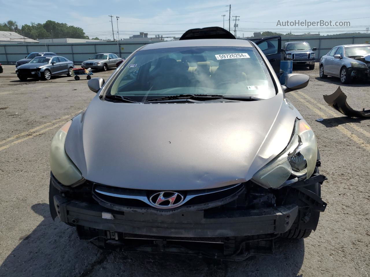 2011 Hyundai Elantra Gls Brown vin: 5NPDH4AE8BH023026