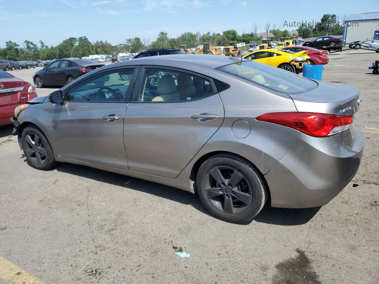 2011 Hyundai Elantra Gls Brown vin: 5NPDH4AE8BH023026