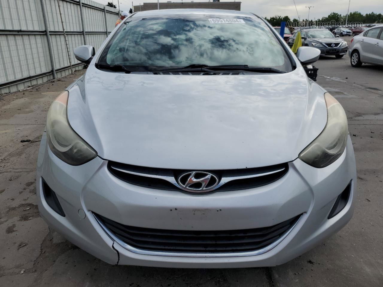 2011 Hyundai Elantra Gls Silver vin: 5NPDH4AE8BH032423