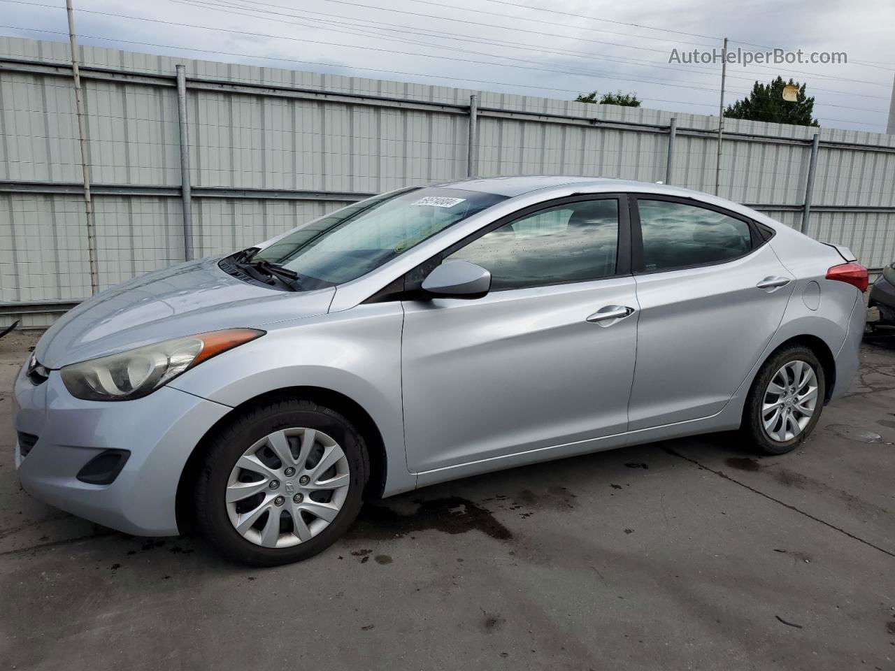 2011 Hyundai Elantra Gls Silver vin: 5NPDH4AE8BH032423