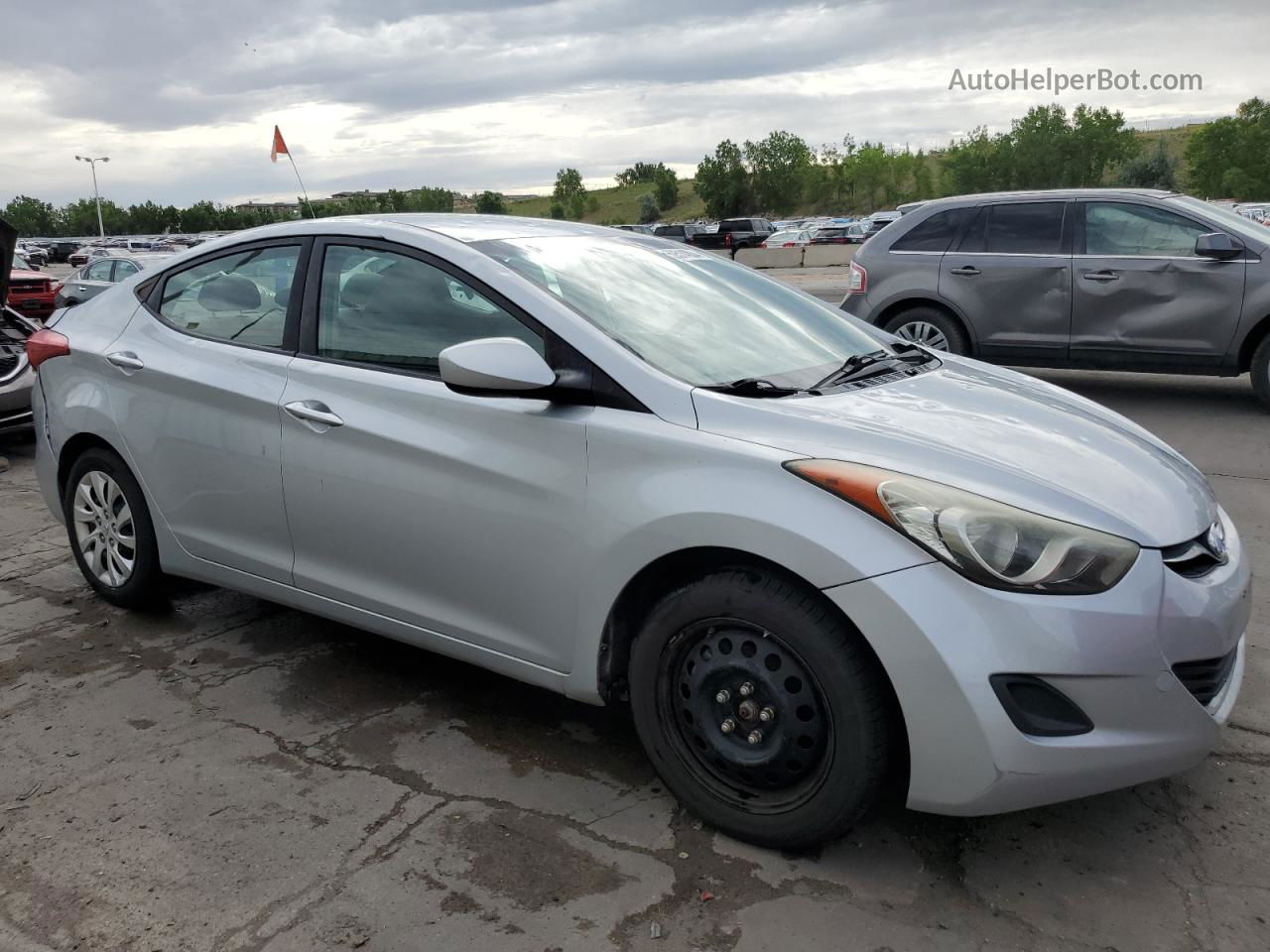 2011 Hyundai Elantra Gls Silver vin: 5NPDH4AE8BH032423