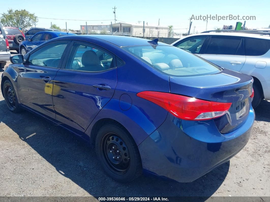 2011 Hyundai Elantra Gls Blue vin: 5NPDH4AE8BH032714