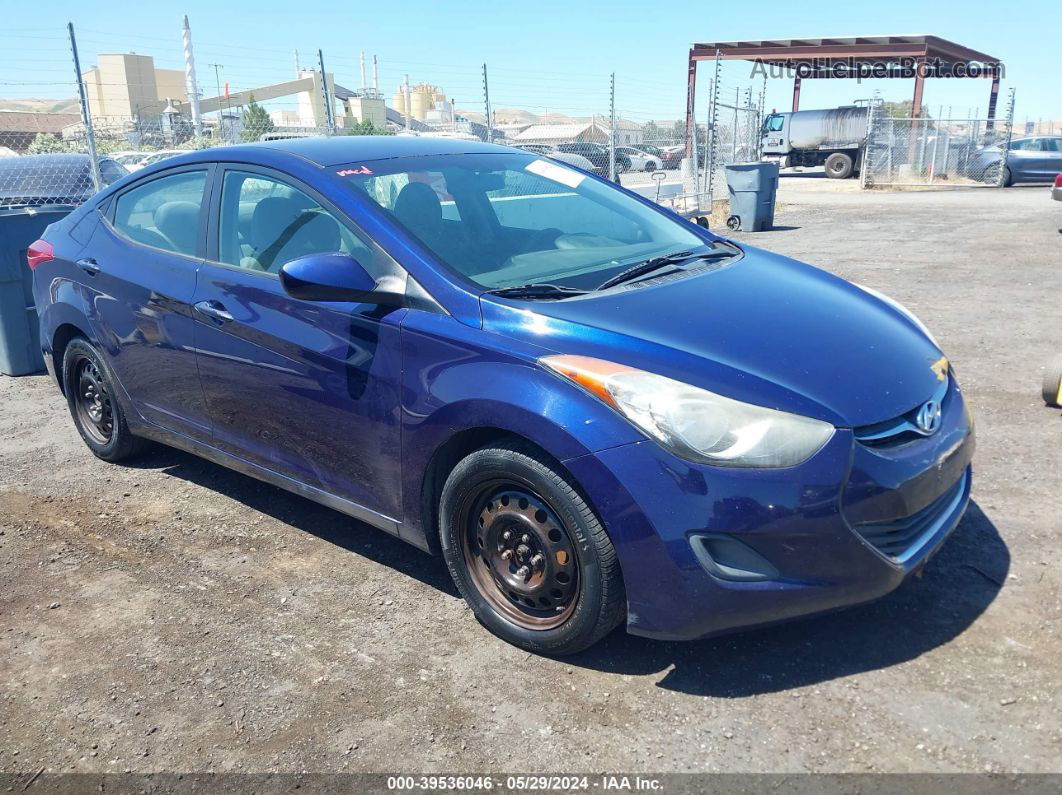 2011 Hyundai Elantra Gls Blue vin: 5NPDH4AE8BH032714