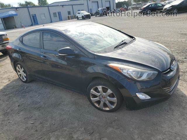 2011 Hyundai Elantra Gls Черный vin: 5NPDH4AE8BH037220