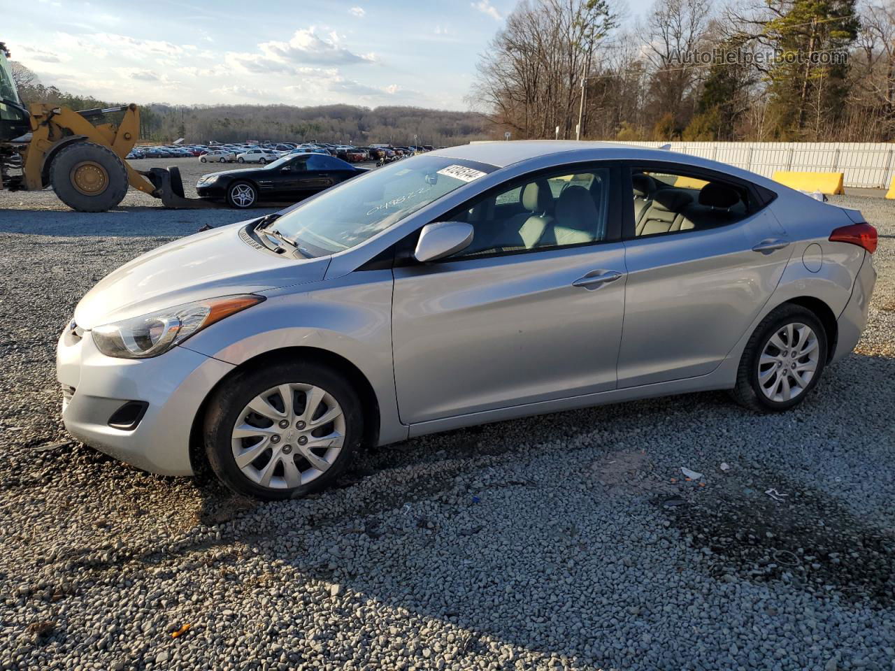 2011 Hyundai Elantra Gls Silver vin: 5NPDH4AE8BH049822