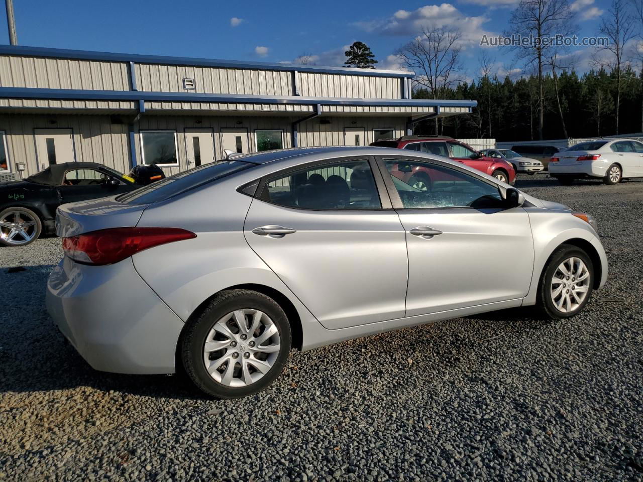 2011 Hyundai Elantra Gls Silver vin: 5NPDH4AE8BH049822