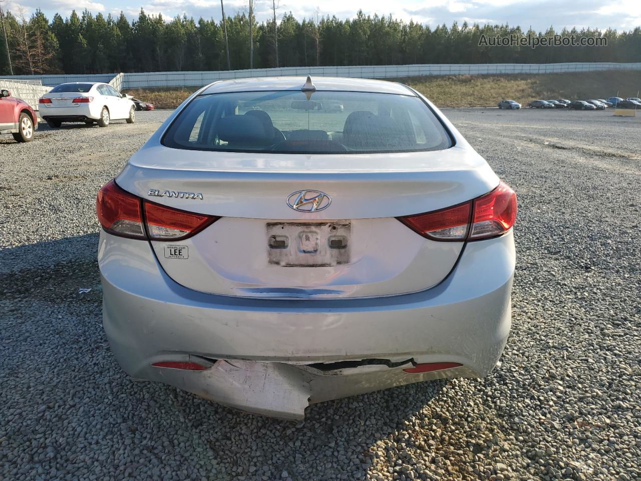 2011 Hyundai Elantra Gls Silver vin: 5NPDH4AE8BH049822