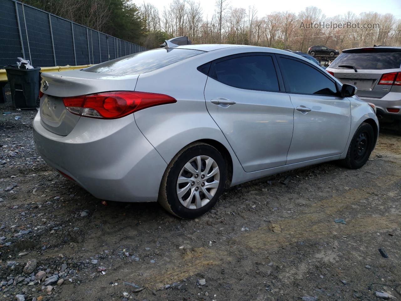 2011 Hyundai Elantra Gls Silver vin: 5NPDH4AE8BH050095