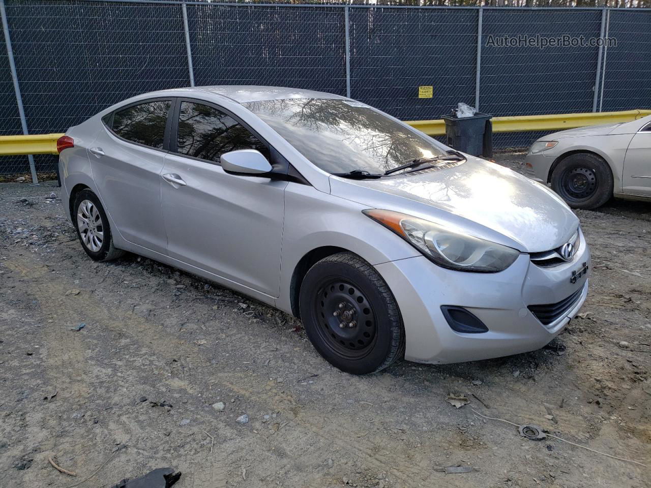 2011 Hyundai Elantra Gls Silver vin: 5NPDH4AE8BH050095