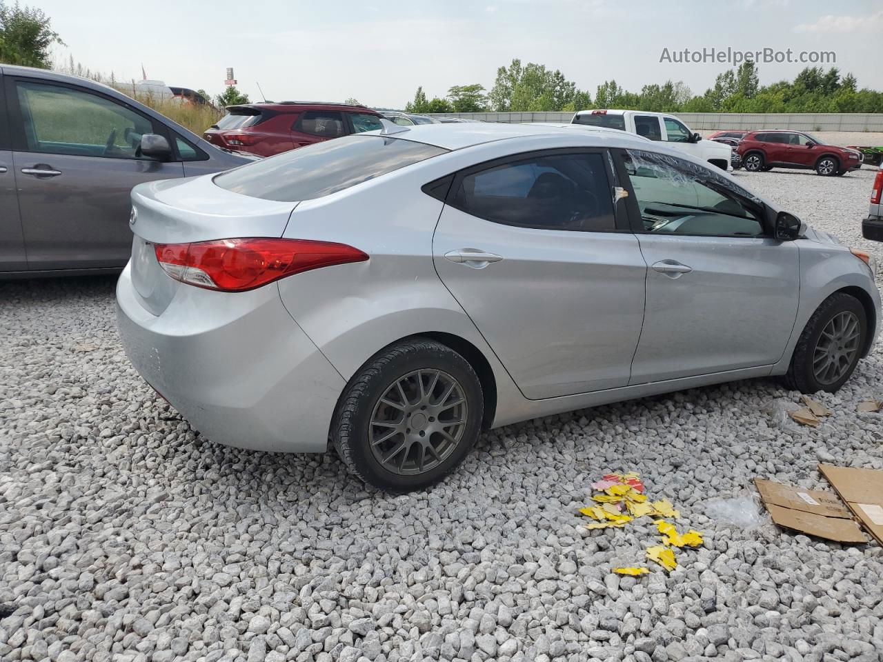 2011 Hyundai Elantra Gls Silver vin: 5NPDH4AE8BH050601