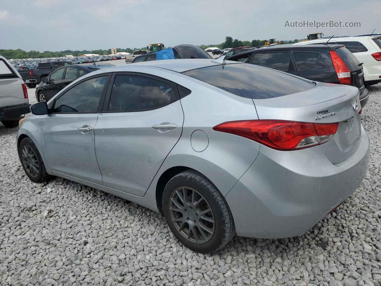 2011 Hyundai Elantra Gls Silver vin: 5NPDH4AE8BH050601