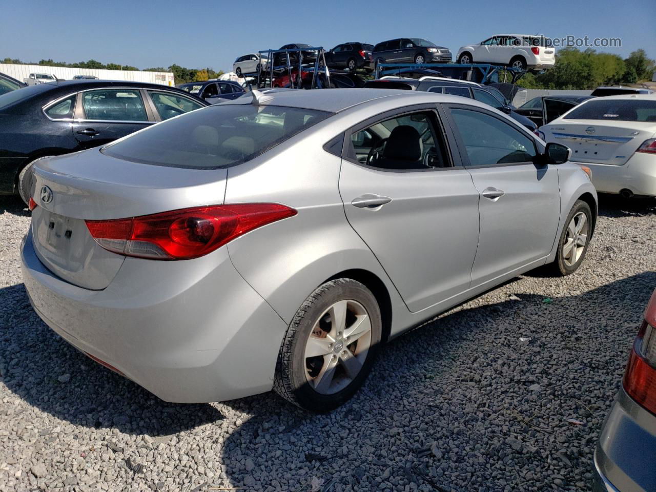 2011 Hyundai Elantra Gls Silver vin: 5NPDH4AE8BH057323