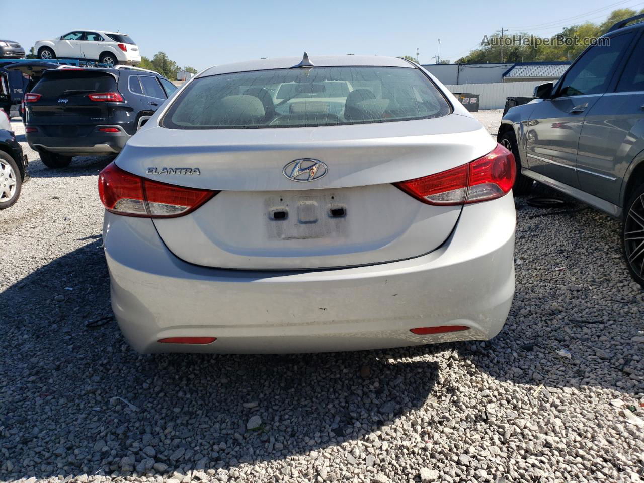 2011 Hyundai Elantra Gls Silver vin: 5NPDH4AE8BH057323