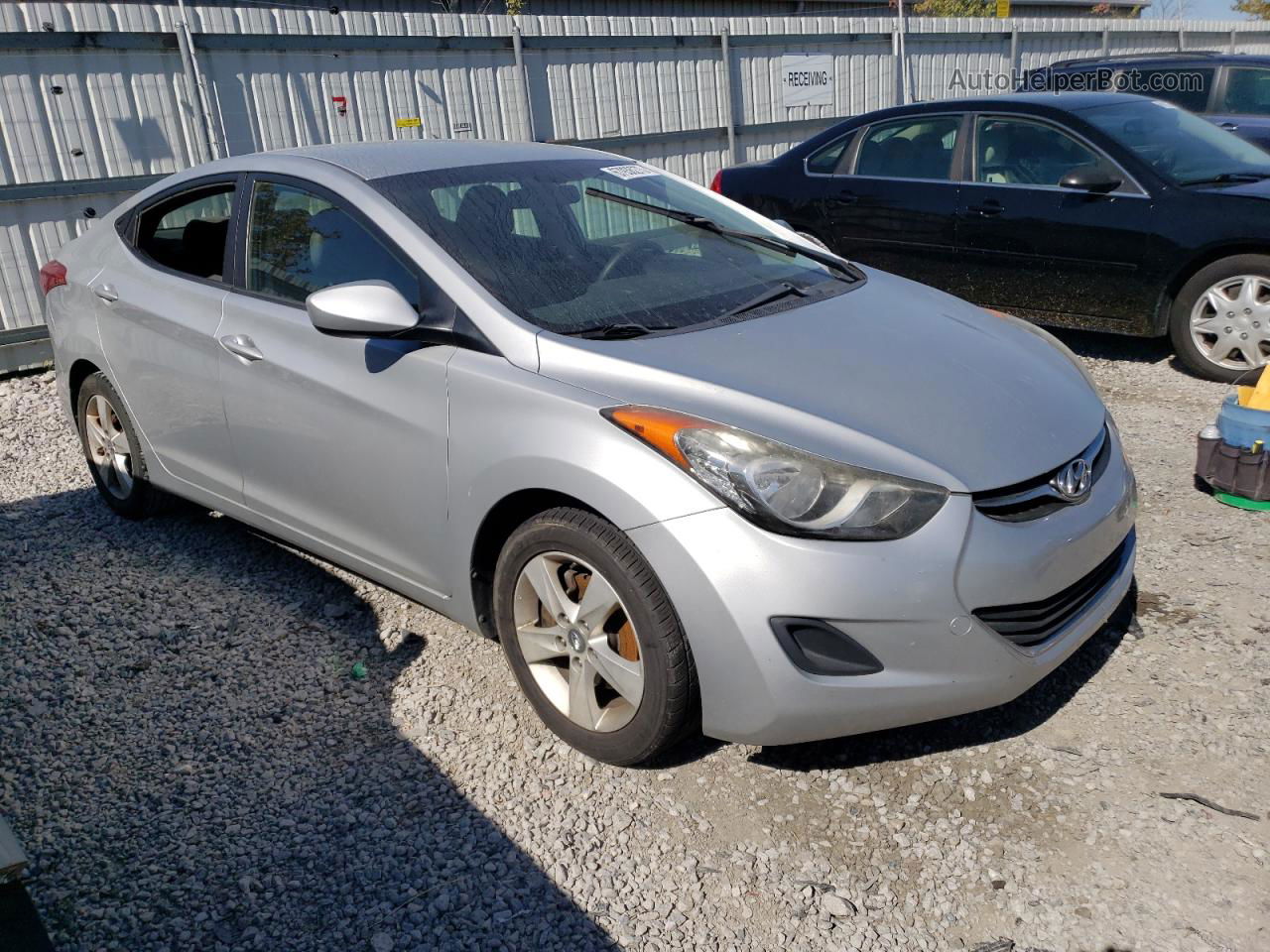 2011 Hyundai Elantra Gls Silver vin: 5NPDH4AE8BH057323