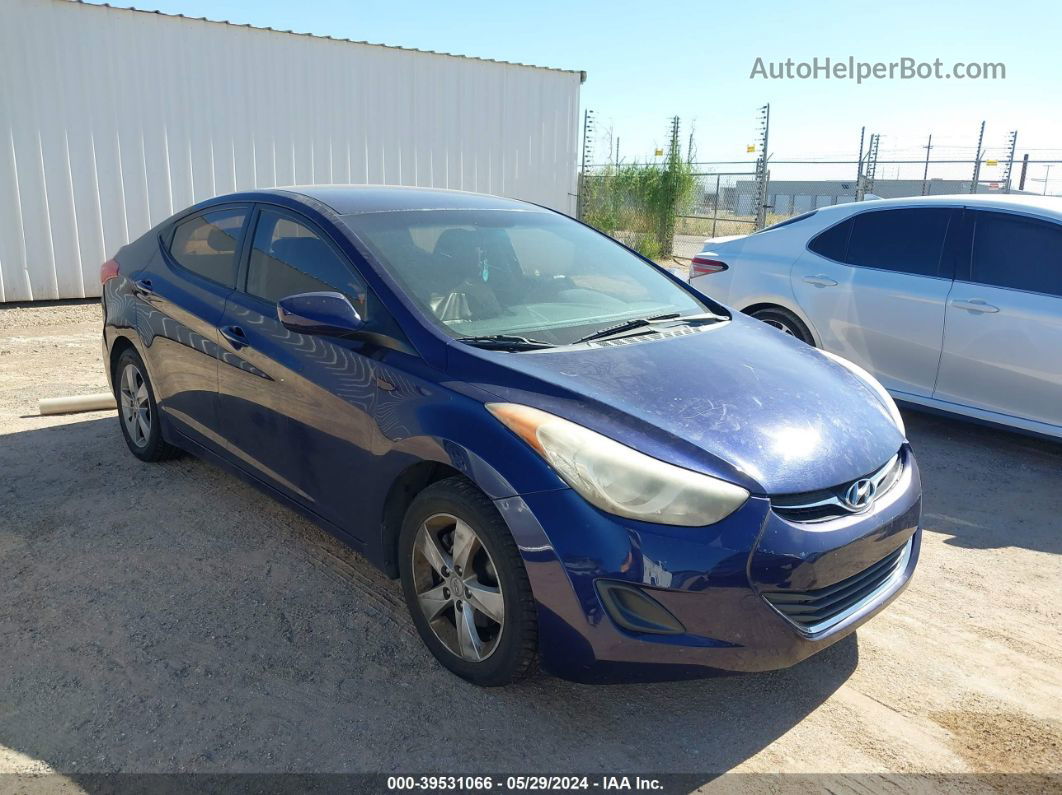 2011 Hyundai Elantra Gls Blue vin: 5NPDH4AE8BH058715