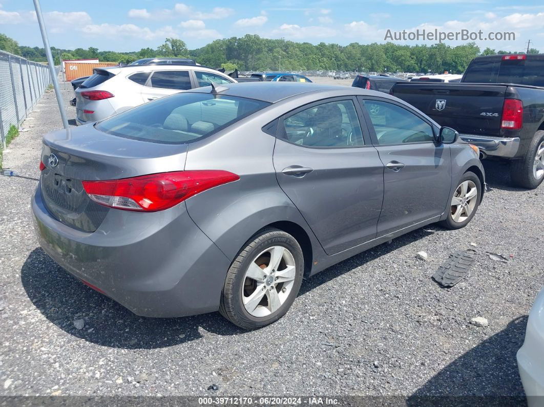 2011 Hyundai Elantra Gls Gray vin: 5NPDH4AE8BH060738