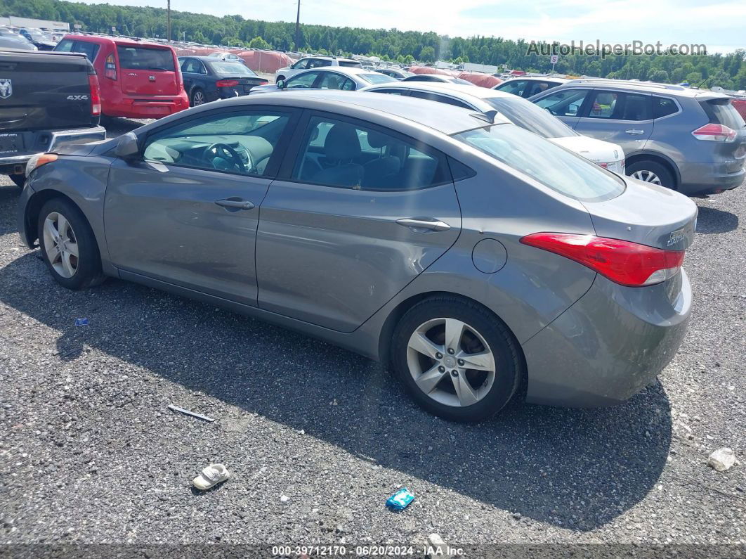 2011 Hyundai Elantra Gls Gray vin: 5NPDH4AE8BH060738