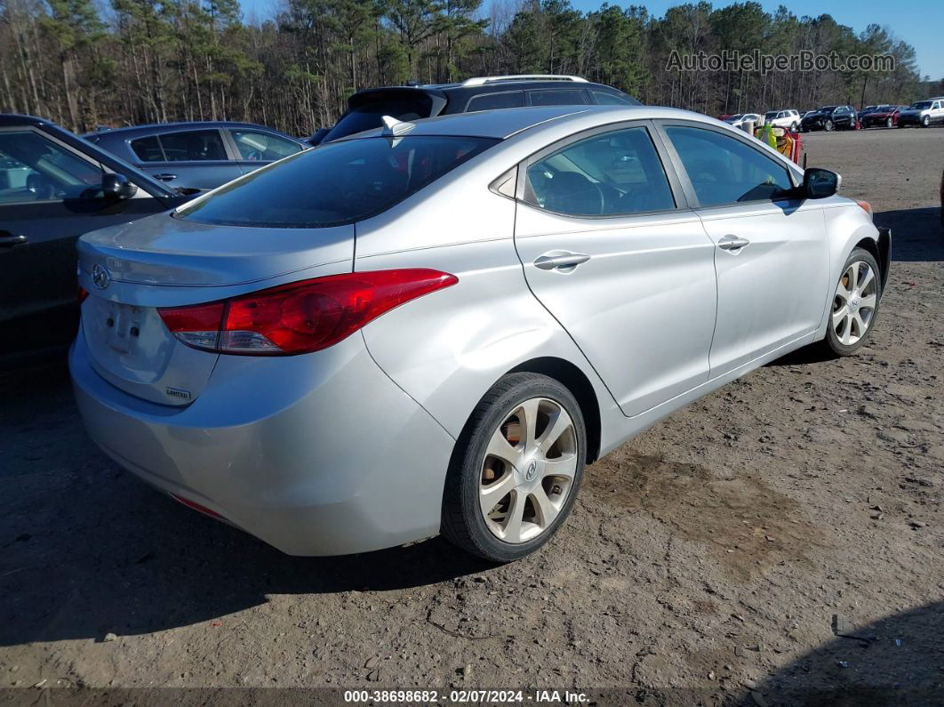 2011 Hyundai Elantra Limited Blue vin: 5NPDH4AE8BH075501