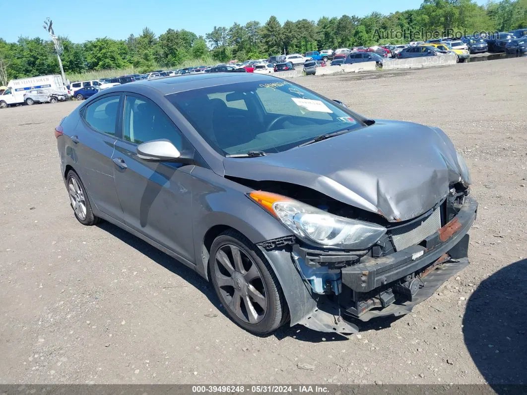 2011 Hyundai Elantra Limited Серый vin: 5NPDH4AE8BH075918