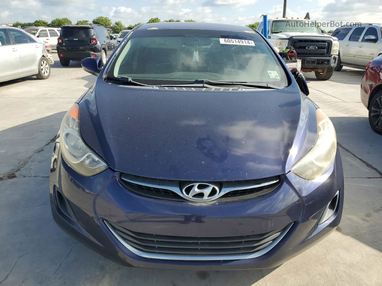 2012 Hyundai Elantra Gls Blue vin: 5NPDH4AE8CH074057