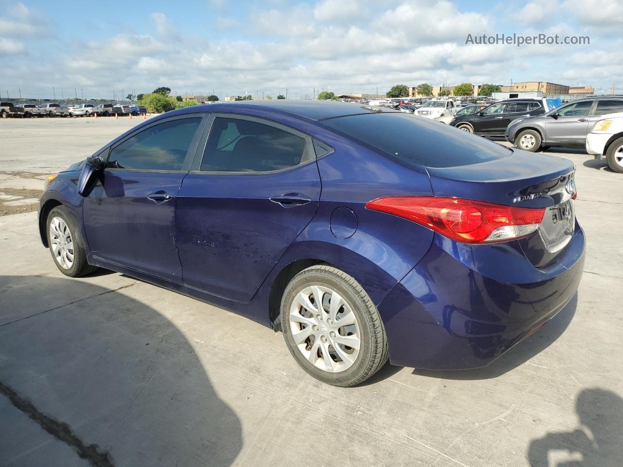 2012 Hyundai Elantra Gls Blue vin: 5NPDH4AE8CH074057