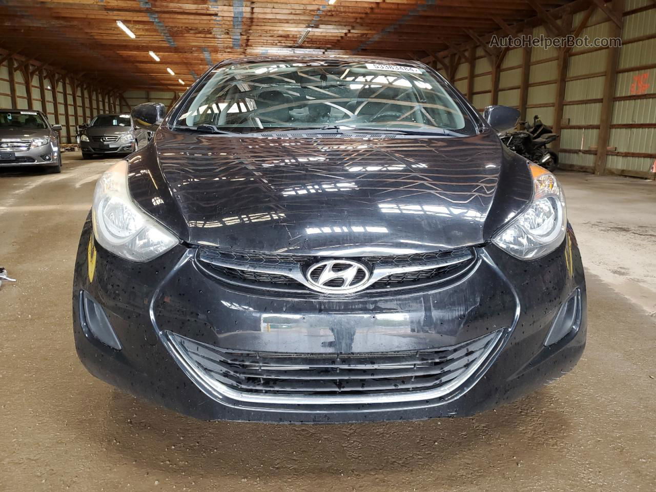 2012 Hyundai Elantra Gls Black vin: 5NPDH4AE8CH078318