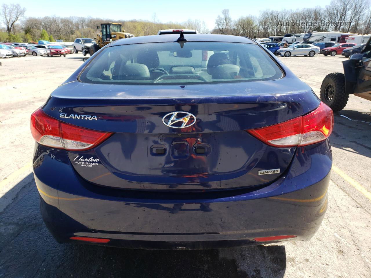 2012 Hyundai Elantra Gls Blue vin: 5NPDH4AE8CH093191