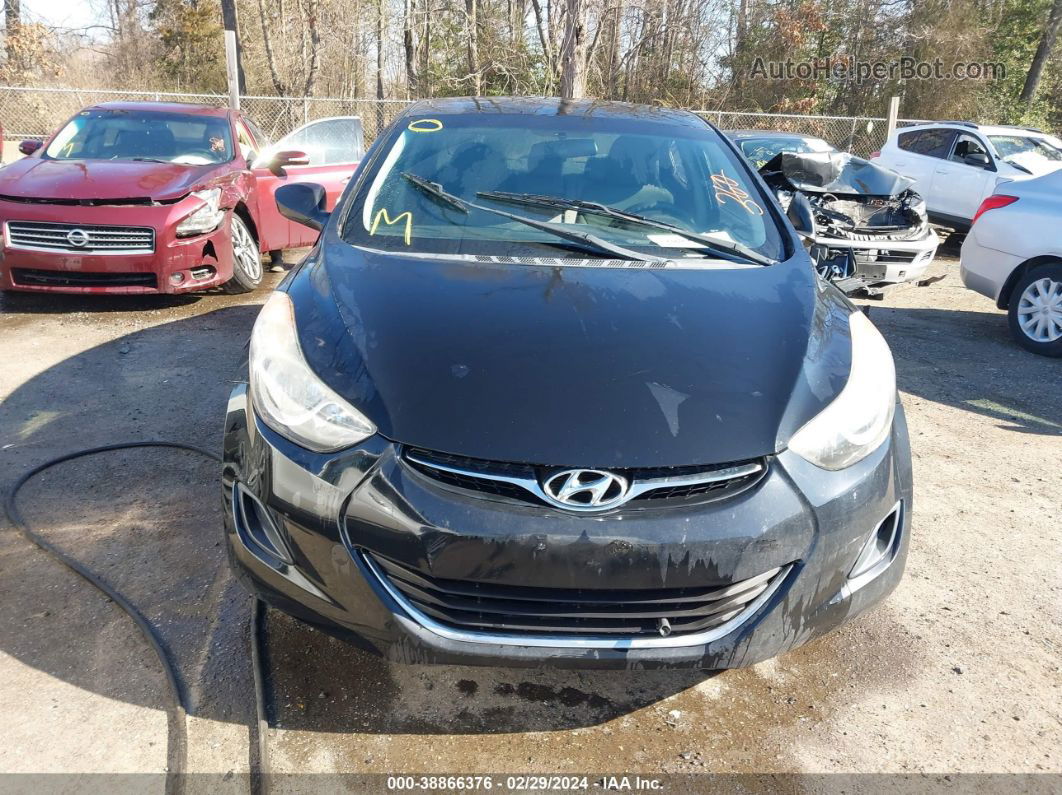 2012 Hyundai Elantra Gls Black vin: 5NPDH4AE8CH130935