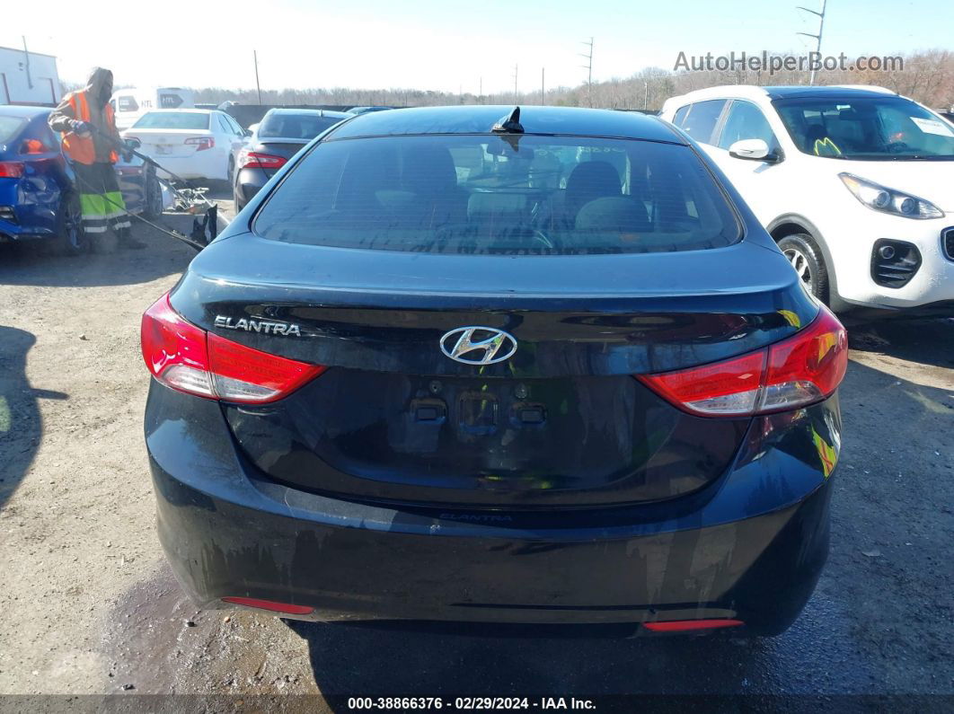 2012 Hyundai Elantra Gls Black vin: 5NPDH4AE8CH130935