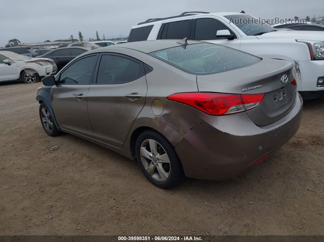 2012 Hyundai Elantra Gls Brown vin: 5NPDH4AE8CH137027