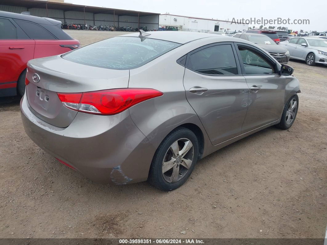 2012 Hyundai Elantra Gls Коричневый vin: 5NPDH4AE8CH137027