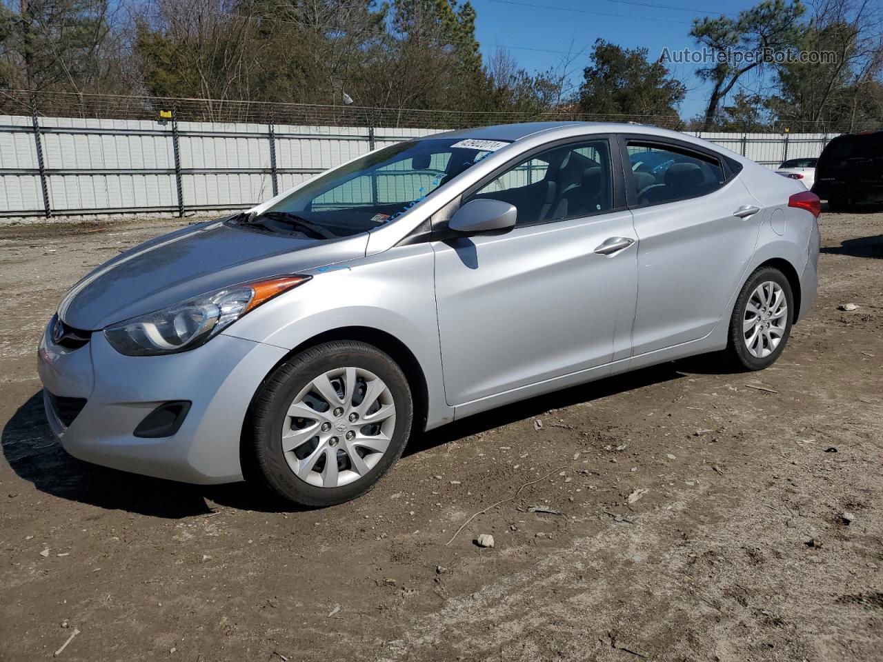 2012 Hyundai Elantra Gls Silver vin: 5NPDH4AE8CH149453