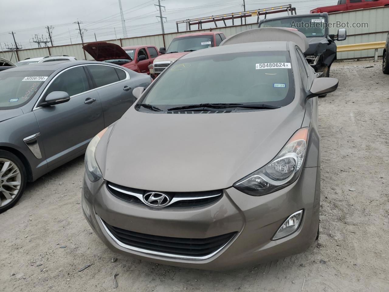 2013 Hyundai Elantra Gls Серый vin: 5NPDH4AE8DH151852