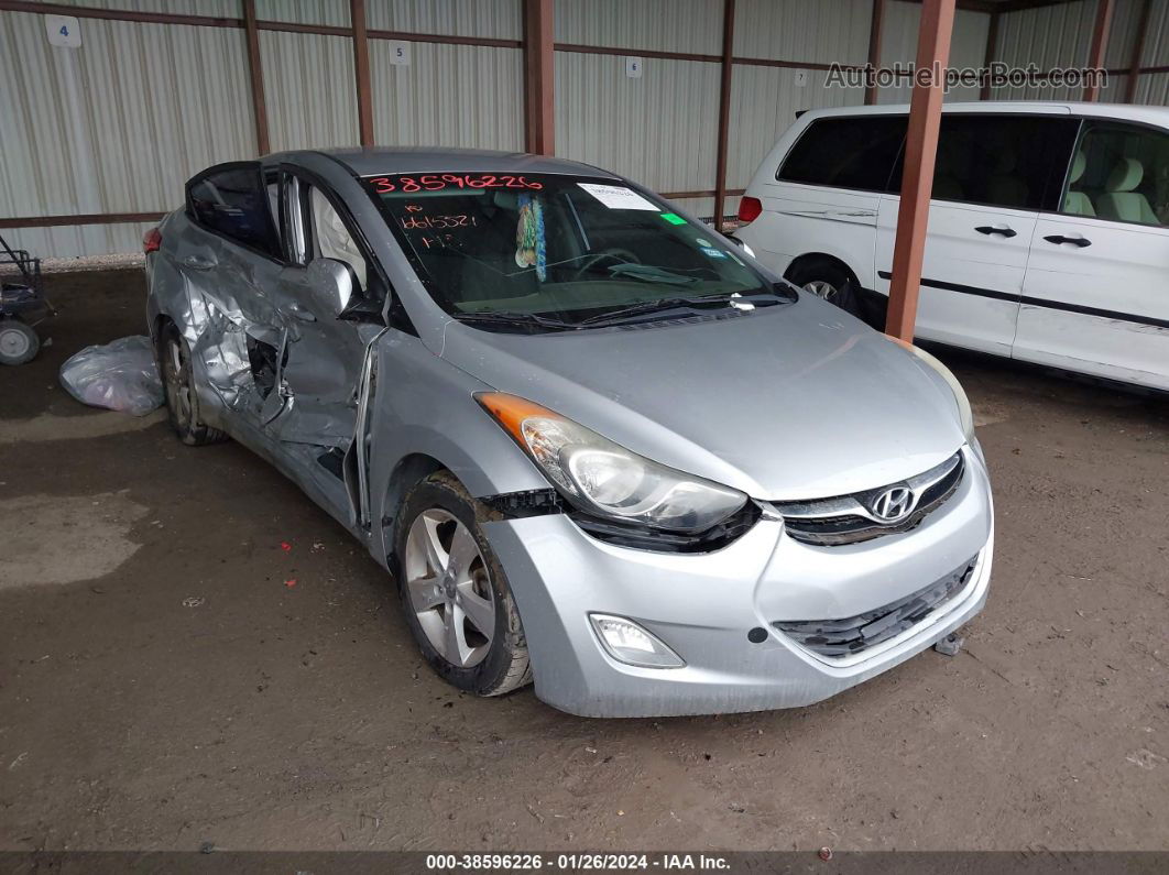 2013 Hyundai Elantra Gls Silver vin: 5NPDH4AE8DH155464