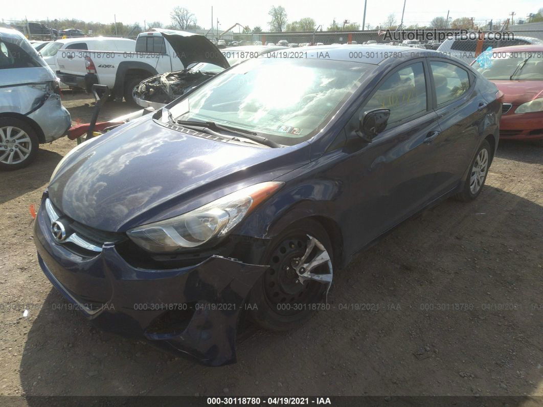 2013 Hyundai Elantra Gls Синий vin: 5NPDH4AE8DH196113