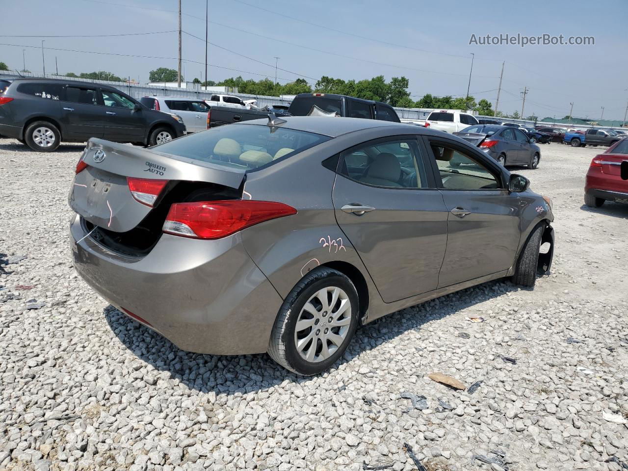 2013 Hyundai Elantra Gls Золотой vin: 5NPDH4AE8DH202072