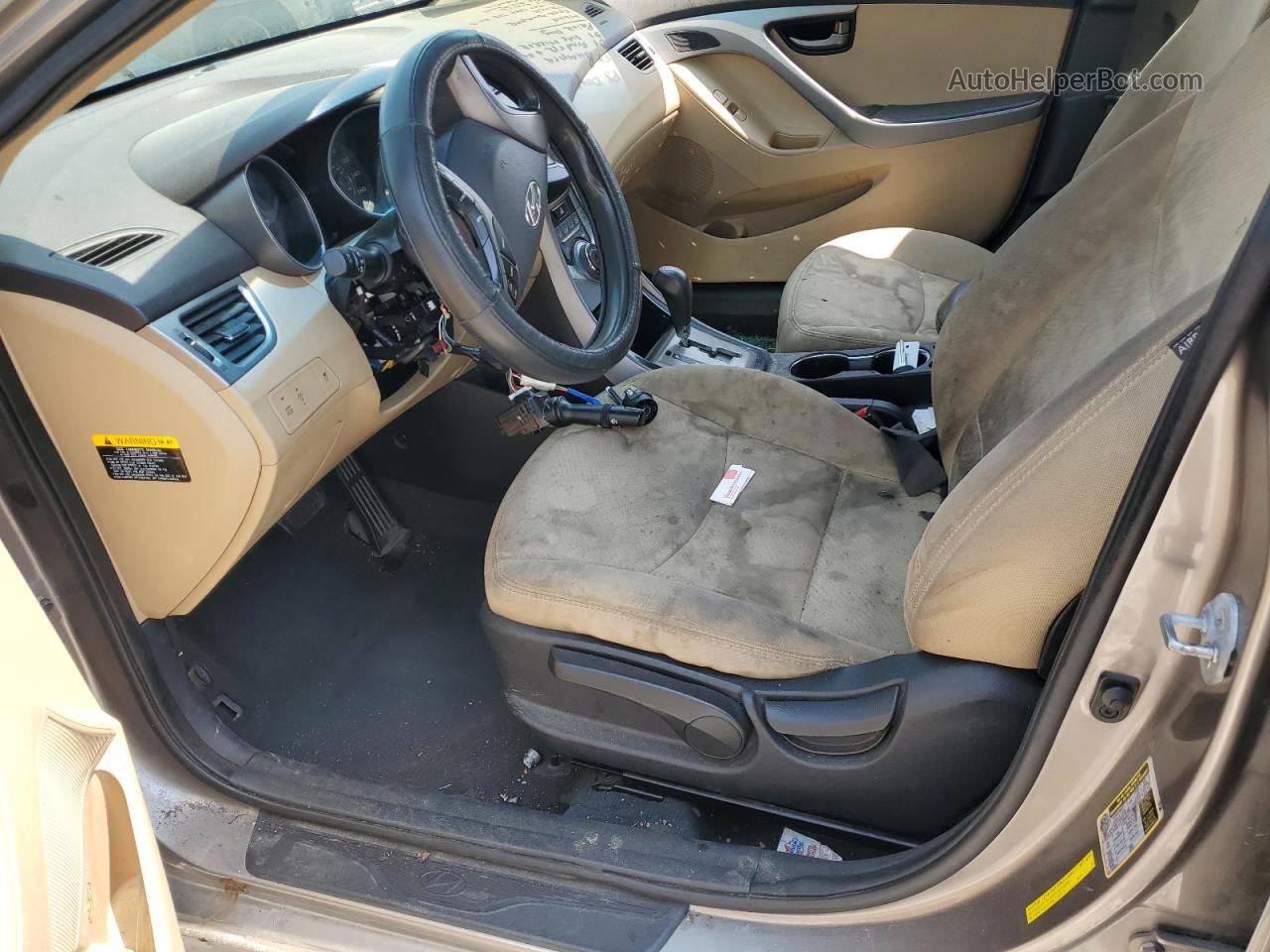 2013 Hyundai Elantra Gls Золотой vin: 5NPDH4AE8DH202072