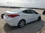 2013 Hyundai Elantra Gls White vin: 5NPDH4AE8DH247481