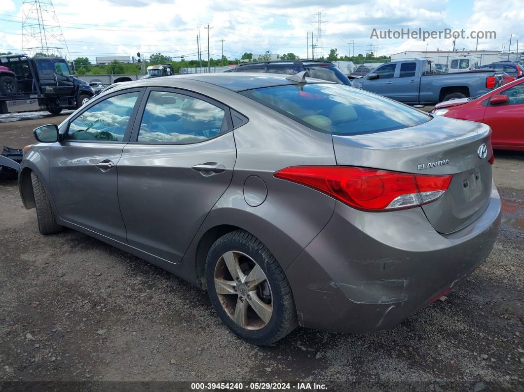 2013 Hyundai Elantra Gls Gray vin: 5NPDH4AE8DH251224