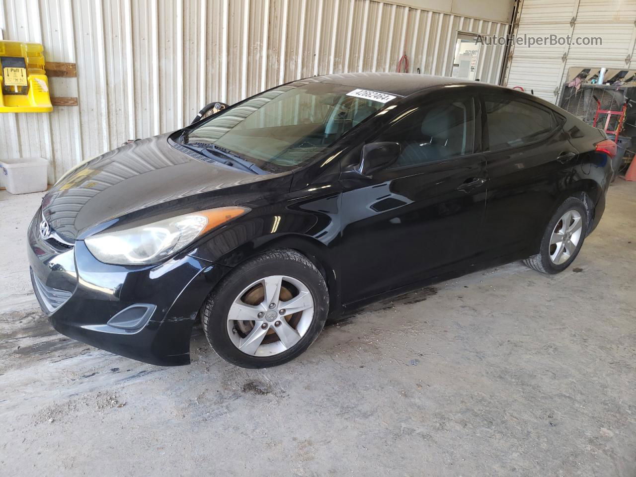 2013 Hyundai Elantra Gls Black vin: 5NPDH4AE8DH266225