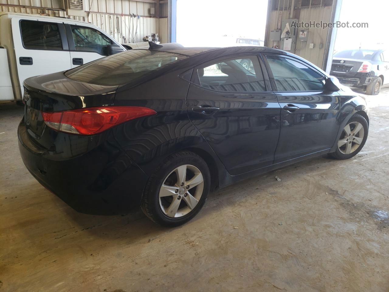 2013 Hyundai Elantra Gls Black vin: 5NPDH4AE8DH266225