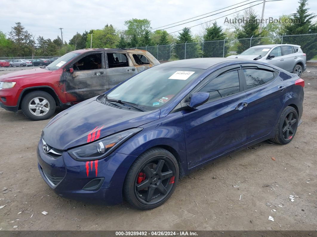 2013 Hyundai Elantra Gls Blue vin: 5NPDH4AE8DH282988