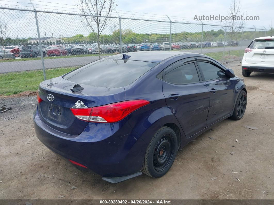 2013 Hyundai Elantra Gls Blue vin: 5NPDH4AE8DH282988