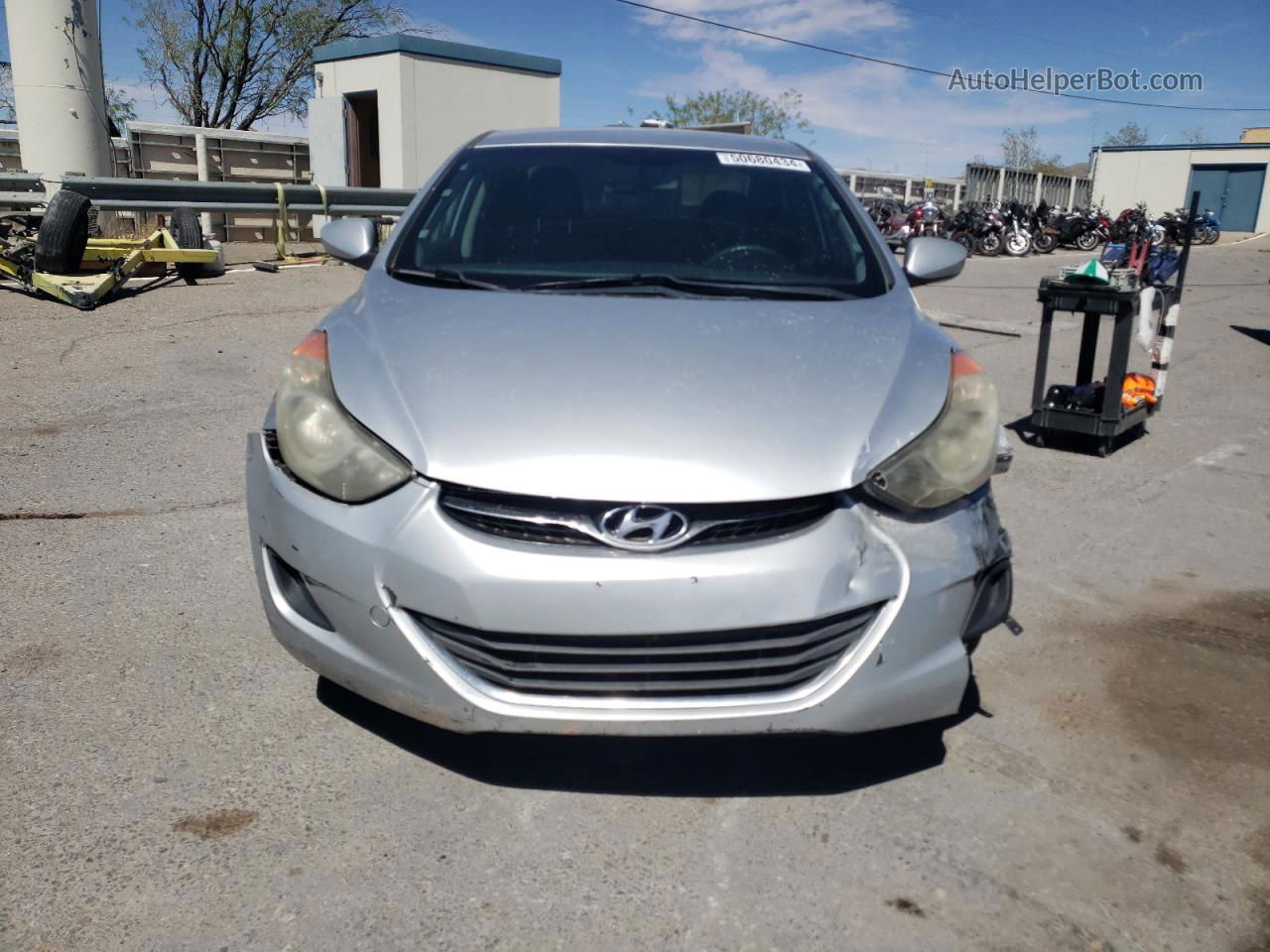 2013 Hyundai Elantra Gls Silver vin: 5NPDH4AE8DH283350